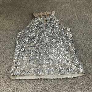NWOT Tahari Sequin Top